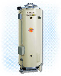 AO SMITH BTR-251A: 65 GALLON, 251,000 BTU, ASME, 8inch VENT, NATURAL GAS, COMMERCIAL WATER HEATER, MASTER-FIT