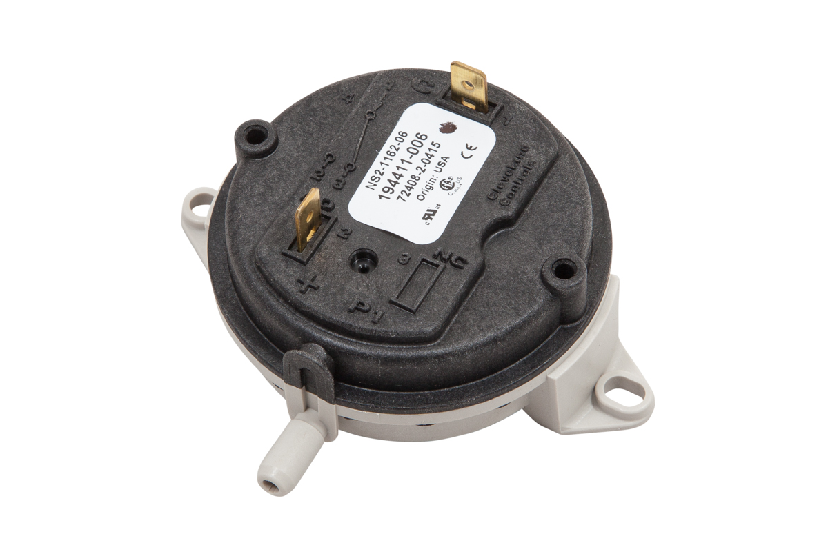 AO SMITH 100109954:K, AIR SWITCH,PRESSURE,BTI/BTN (replaces 9004578215,  194411-006, 194411-6, 194411-6-B)